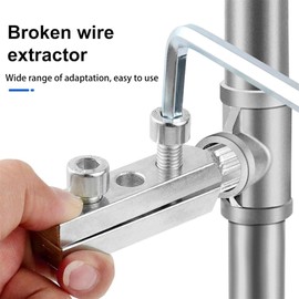 Stripped Screw Extractor Set, Faucet Installation and Removal Tool Screw Extractor Set, Multifunctional Handle Damaged Screw Remover, Easy out Broken Pipe Extractor Tool, Broken Faucet Removal Tool
