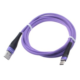 6ft USB Cable Purple Type-C Compatible with Consumer Cellular IRIS Connect, Charger Cord Power Wire USB-C Long
