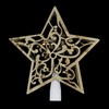 Northlight 10" Lighted Brown Star with Cut-Out Design Christmas Tree