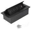 Power Socket Slow Opening Waterproof Modern Recessed Power Strip Desk