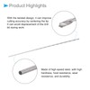 CoCud Mini Twist Drill Bit 0.7mm Drill Diameter 60mm Total