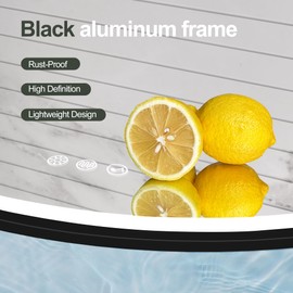 S·BAGNO 32’’ Round Led Bathroom Mirror with Lights, Bathroom Vanity Wall Mirror with Buletooth, Anti-Fog, Stepless Dimmable, 3 Colors, Tempered Glass Lighted Makeup Mirror for Bathroom