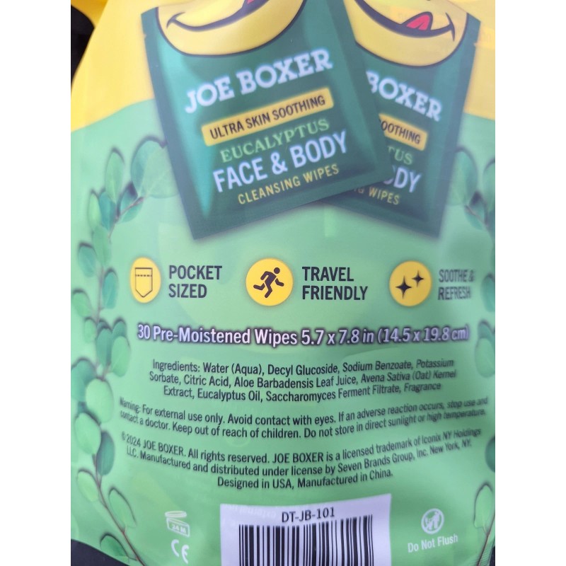 Joe Boxer 2 X Joe Boxer Eucalyptus Face & Body