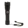 Strong Light Flashlight Aluminum Alloy USB Rechargeable Telescopic Zoom White