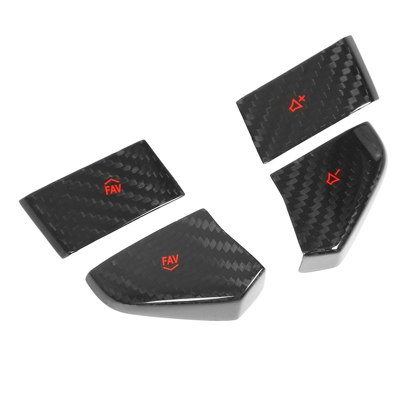 Steering Wheel Switch Button Trim Carbon Fiber Replacement for Corvette