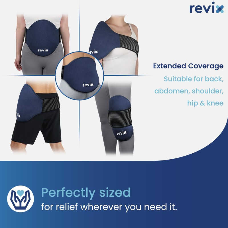 REVIX Extra Large Ice Pack for Back Relief, 2 Pack