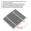 Motherboard Northbridge Heatsink 2 Heat Pipe Chipset Cooling Fan Desktop