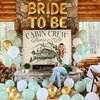 Camping Bachelorette Decoration Sash Cabin Crew Before i Do Backdrop