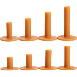 Pack of 8 Golf Tee Rubber Golf Tees for Driving Range Mats Durable Rubber Winter Tees Soft Rubber Range Tee with Fit Indoor Outdoor Various Sizes 35 mm/42 mm/54 mm/60 mm/65 mm/70 mm/75 mm/80 mm