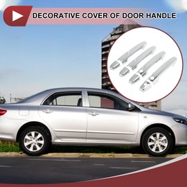 HEROFFIX 1 Set Car Door Handle Cover for Honda CR-V 2012-2016 Outside Silver Tone ABS