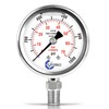 CARBO Instruments 2 1-2" Pressure Gauge, All Stainless Steel Wetted