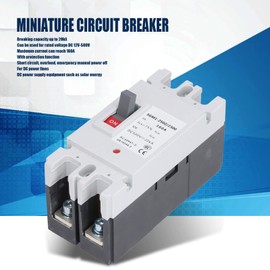 DC Circuit Breaker, 2P Moulded Case Breakers, 160A, 20kA Breaking Capacity, for Photovoltaic Solar Wind Hydropower Systems