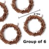 6 Inch Grapevine Twig Wreaths by Factory Direct Craft (6
