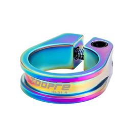HOUSON Bicycle seat clamp, Aluminum Alloy Bicycle seat Post clamp Quick Release for Mountain Bike seat Tube Colorful 31.8mm