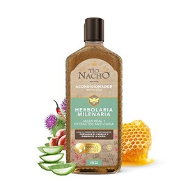 TIO NACHO - Acondicionador Herbolaria Milenaria. Fortalece el cabello y disminuye la caída, con jalea real y extractos anticaída. Empaque 100...      