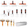 Drywall Knife Set, 14Pcs Stainless Steel Putty Tools Includes Putty