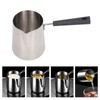 Coffee Milk Frothing Pitcher Cup 304 Stainless Steel Long Handle