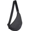 GOT BAG Moon Bag Crossbody Bag Small Black, black
