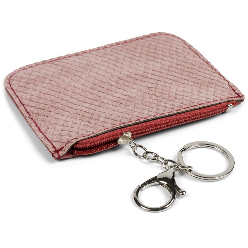 styleBREAKER 05050096 Key Case with Snake Pattern Structure and Zip,