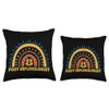 Cute Foot Reflexologist Boho Rainbow Apparel Reflexology Throw Pillow
