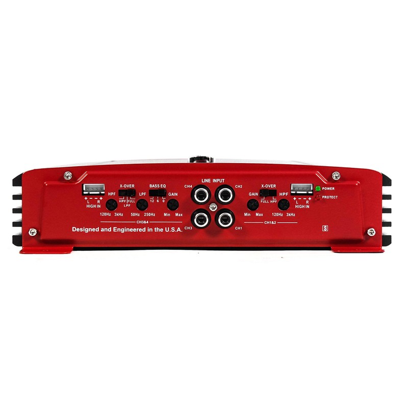 Crunch PX-1000.4, 4 Channel 1000 Watt, 4 Ohms Amp A/B