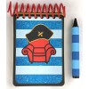 Handy Dandy Notebook Handcrafted Blue Stripes Notebook -PIRATE