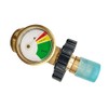 Propane Adapter, Propane Tank Adapter with Gauge and Dust Cap,
