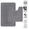 EDS 2 Piece Ichra Bath Mat Set Non Slip Ultra