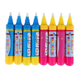 Haosie 8 Piece Water Pen Set Doodle Water Pens for Baby Water Mat Pens Drawing Water Doodle Carpet Magic Carpet Doodle Mat