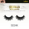 Laflare Silk Lashes 3D FAUX MINK Eyelashes, Light, Reusable, Handmade,