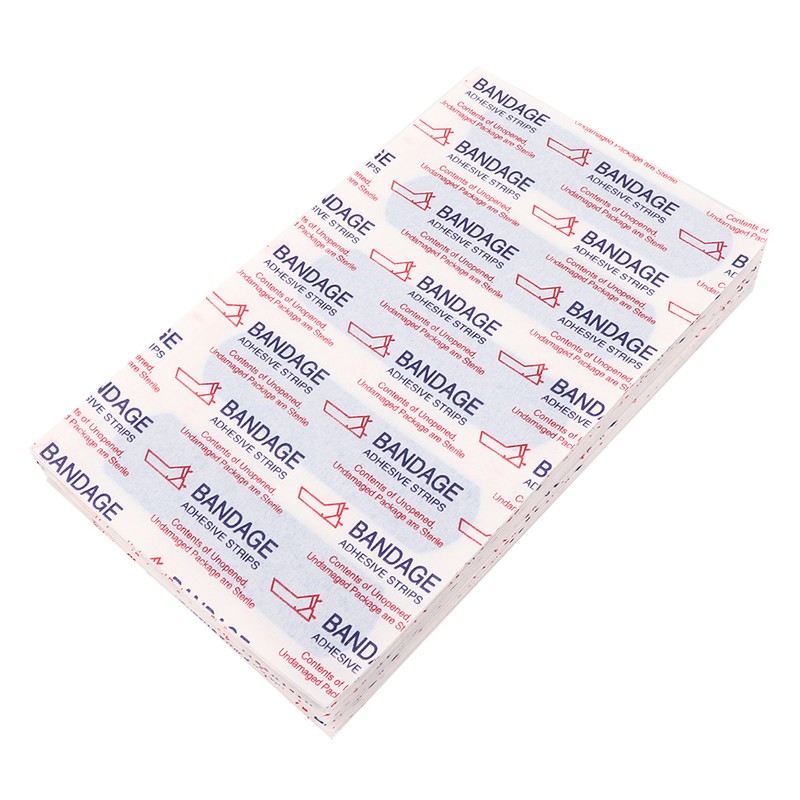 100pcs / box Adhesive Bandage Food Grade Antibacteria Waterproof Wound