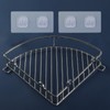 Jetec 8 Pieces Bathroom Shelf Adhesive Hooks Sticker Strong Hooks