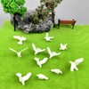 CWBPING 24pcs Plastic Birds Small Figure Toy Dove Bird of