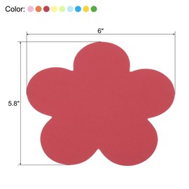 PATIKIL Flower Cutouts, 72 Pack Paper Flowers, Colorful Flower Cutout for Classroom Decoration DIY Craft Project Style 1, Assorted Color