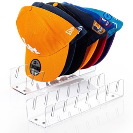 Expositor y organizador de gorras de béisbol Juego de 2 piezas de 14 estantes acrílicos para gorras de béisbol, Estantes acrílicos para gorras de béisbol para dormitorio, armario, ropero, cómoda