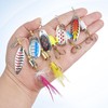 OROOTL Fishing Lures Spinner Baits Kit, 5/10pcs Inline Spinnerbait with