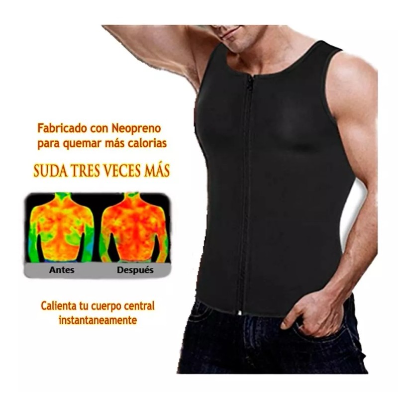 Blueroad Faja Chaleco Con Cierre Para Hombre Térmico Neopreno Gym
