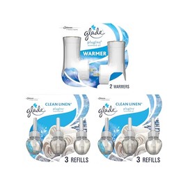 Glade PlugIns Scented Oil & Holders, Clean Linen, 0.67 (319963)