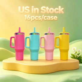 Us  40 OZ Colorful Rainbow Plated Food Grade Thermal Flask Insulated Water Bottles 40 OZ for Daily Usecolor: 16pcs mixed, capacity: 40 oz