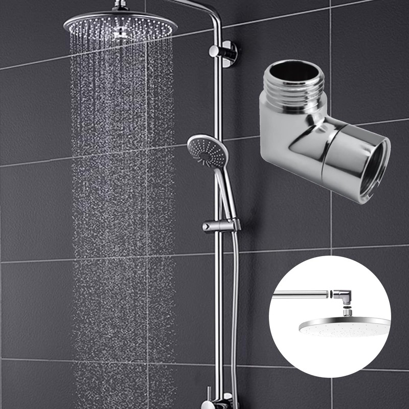 VZU Shower Head Extension 90 Degree Hand Shower Adapter, Shower