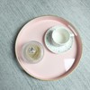 Spsyrine Round Pink Decorative Tray, 13" Plastic Serving Table Tray
