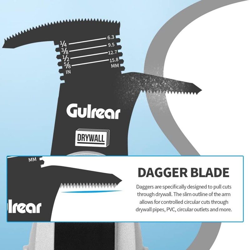 5pcs Drywall Saw Blades for Multi Tool Oscillating Multi Tool