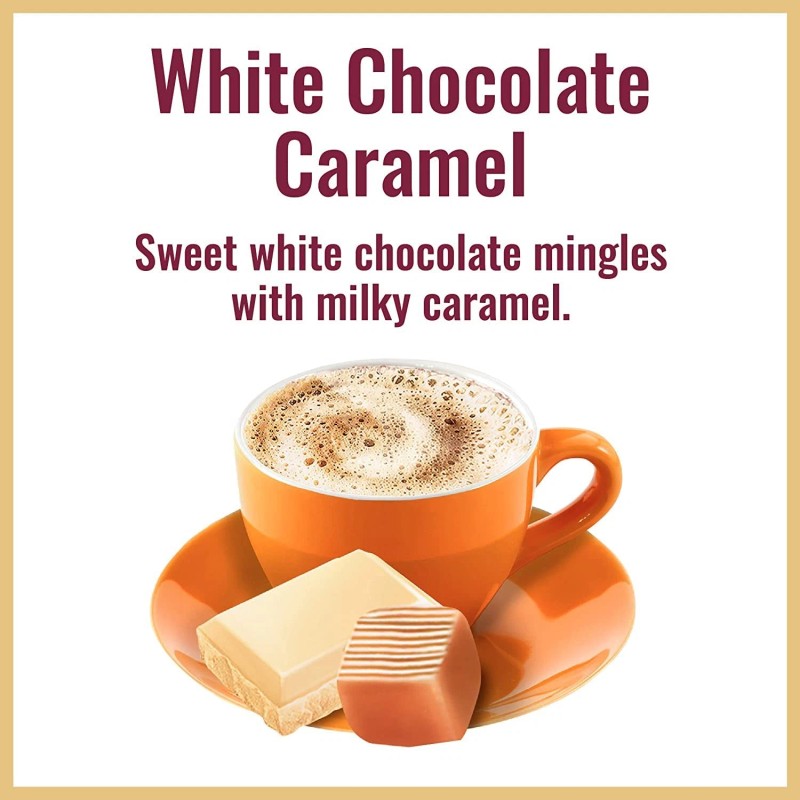 Hills Bros Instant Cappuccino Double Mocha White Chocolate Caramel 32