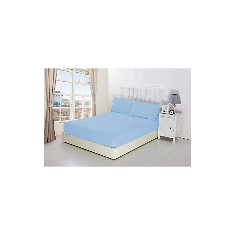 mFabrics Poly-Cotton Extra Deep Fitted Sheet 40cm / 16” Deep