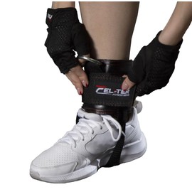 FELTER FITNESS Grilletes Para Tobillo Gym Con Talonera, Correas Tobillo para Máquinas de Cable