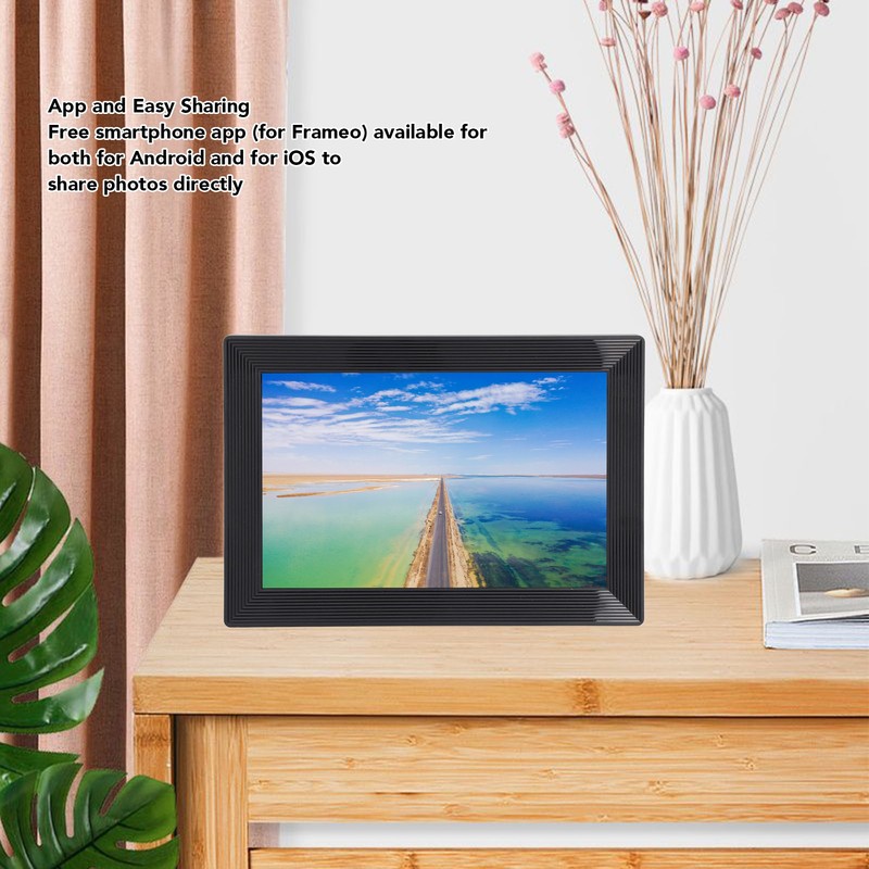 10.1 WiFi Digital Photo Frame IPS Touch Screen Auto Rotate