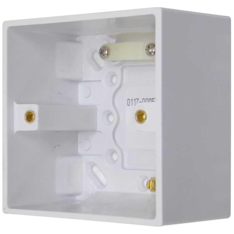 47mm Back Box 1 Gang Deep Surface Pattress Backbox with