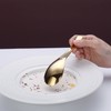 Gold Soup Spoon,Kyraton Titanium Gold Plated Stainless Steel Thick Heavy-Weight