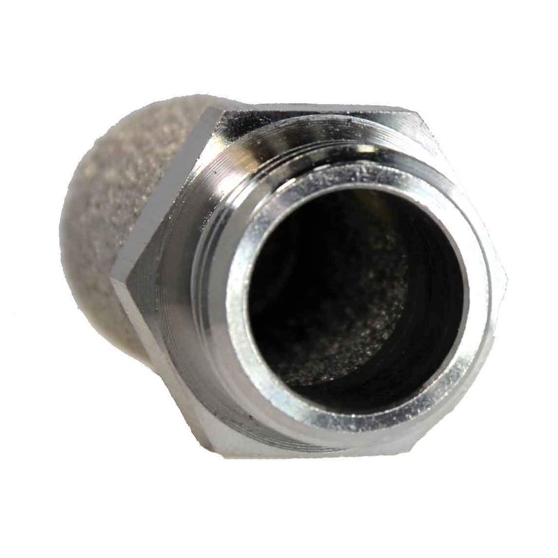 Silencer with Male Thread NPT 1/4 Inch Material Stainless Steel
