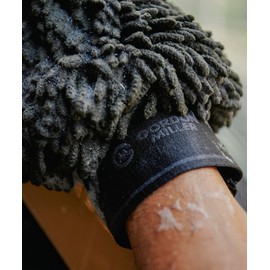 GORDONMILLER High Density Chenille/Grid W Face Microfiber Cleaning Gloves